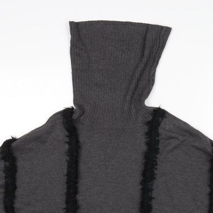 Womens UK Size S River Island Grey Pullover Jumper