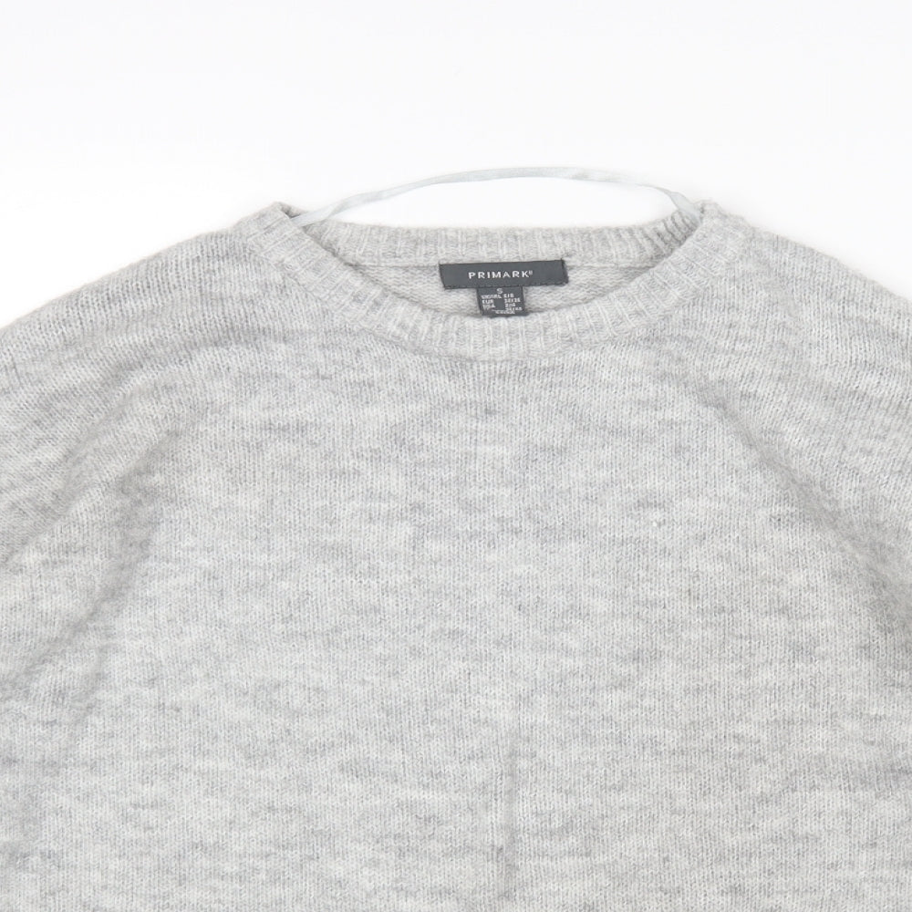 Primark Womens Grey   Pullover Jumper Size S