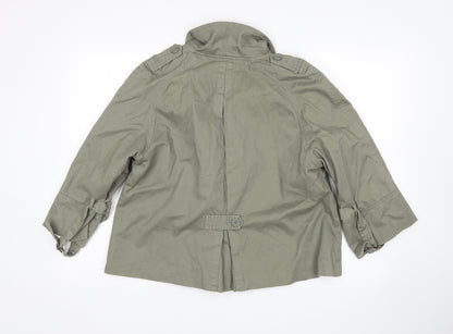 Back view of Best Mountain women’s green jacket, size L