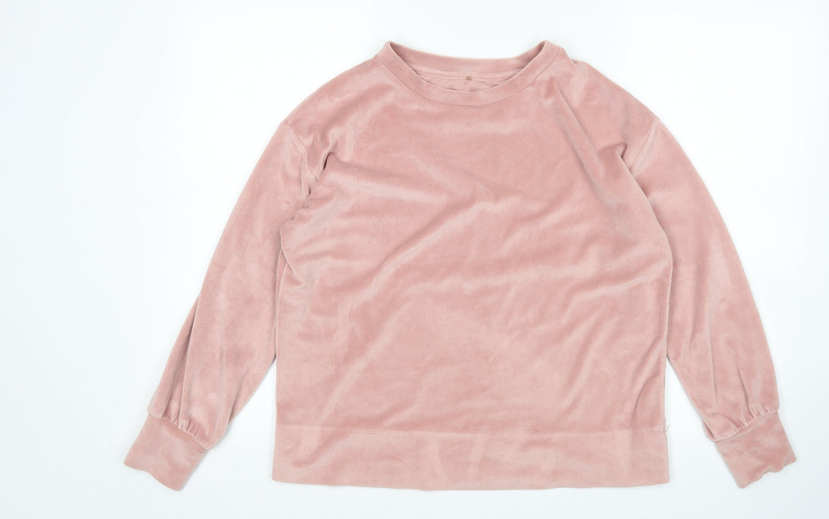 Additional front view of George women’s pink top pyjama top, size UK 8