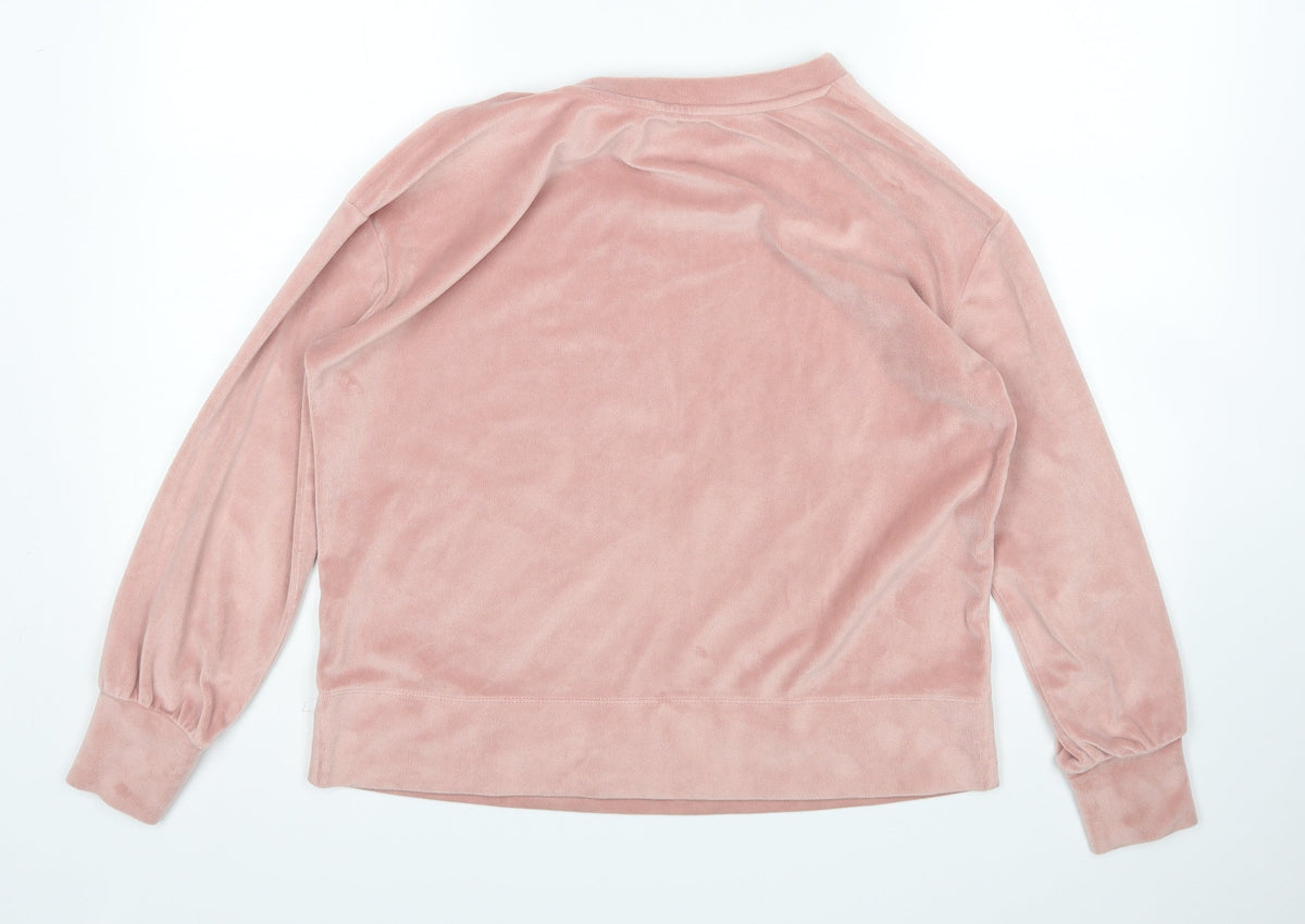 Back view of George women’s pink top pyjama top, size UK 8
