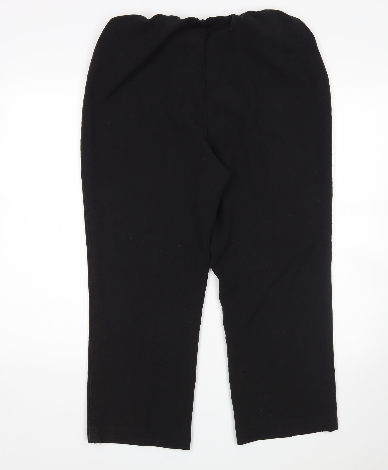 Classics Womens Black   Cropped Trousers Size 14 L24 in