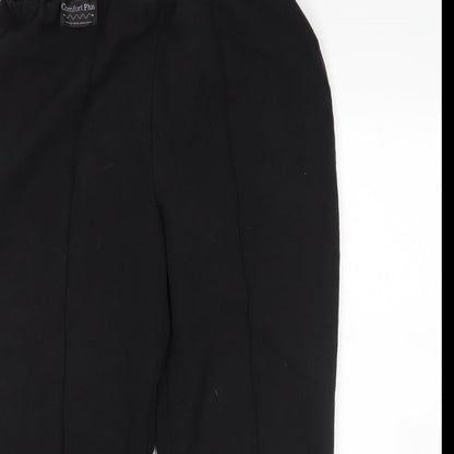 Classics Womens Black   Cropped Trousers Size 14 L24 in