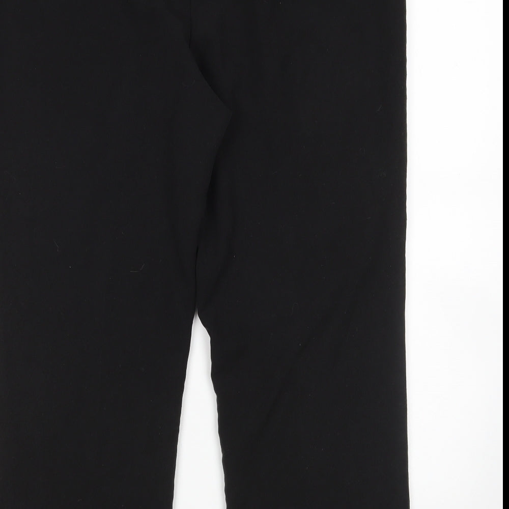 Classics Womens Black   Cropped Trousers Size 14 L24 in