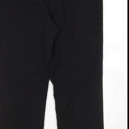 Classics Womens Black   Cropped Trousers Size 14 L24 in