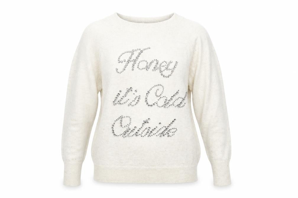 Womens UK Size XS H&M Beige Pullover Jumper