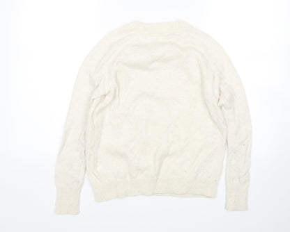 Womens UK Size XS H&M Beige Pullover Jumper
