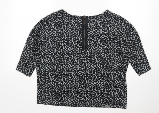 F&F Womens Multicoloured Animal Print  Pullover Jumper Size 16