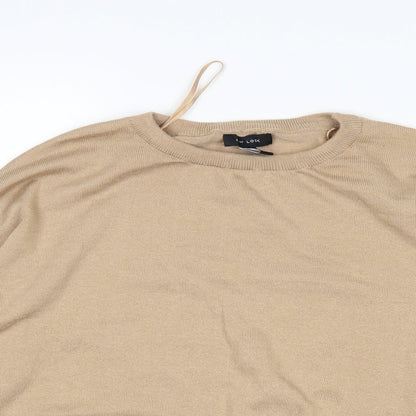 Womens UK Size L New Look Beige Pullover Jumper
