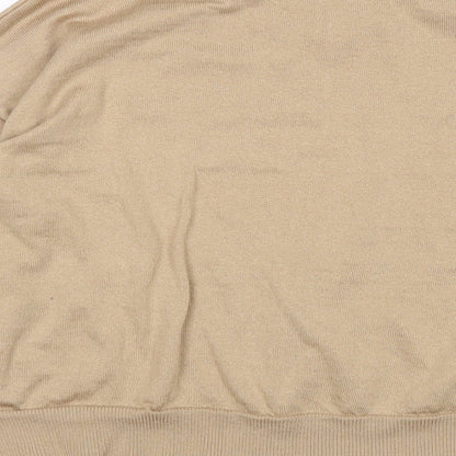 Womens UK Size L New Look Beige Pullover Jumper