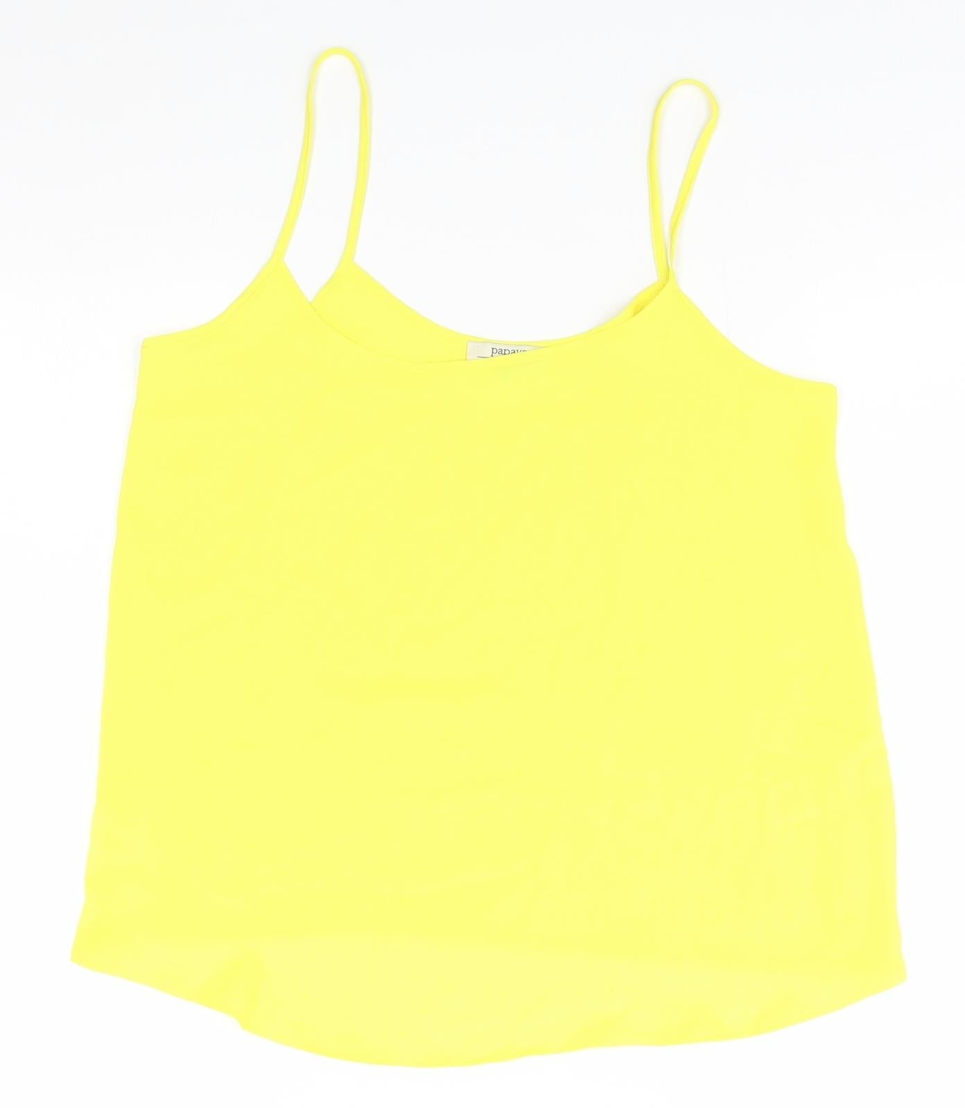 Papaya Womens Yellow   Basic Tank Size 8