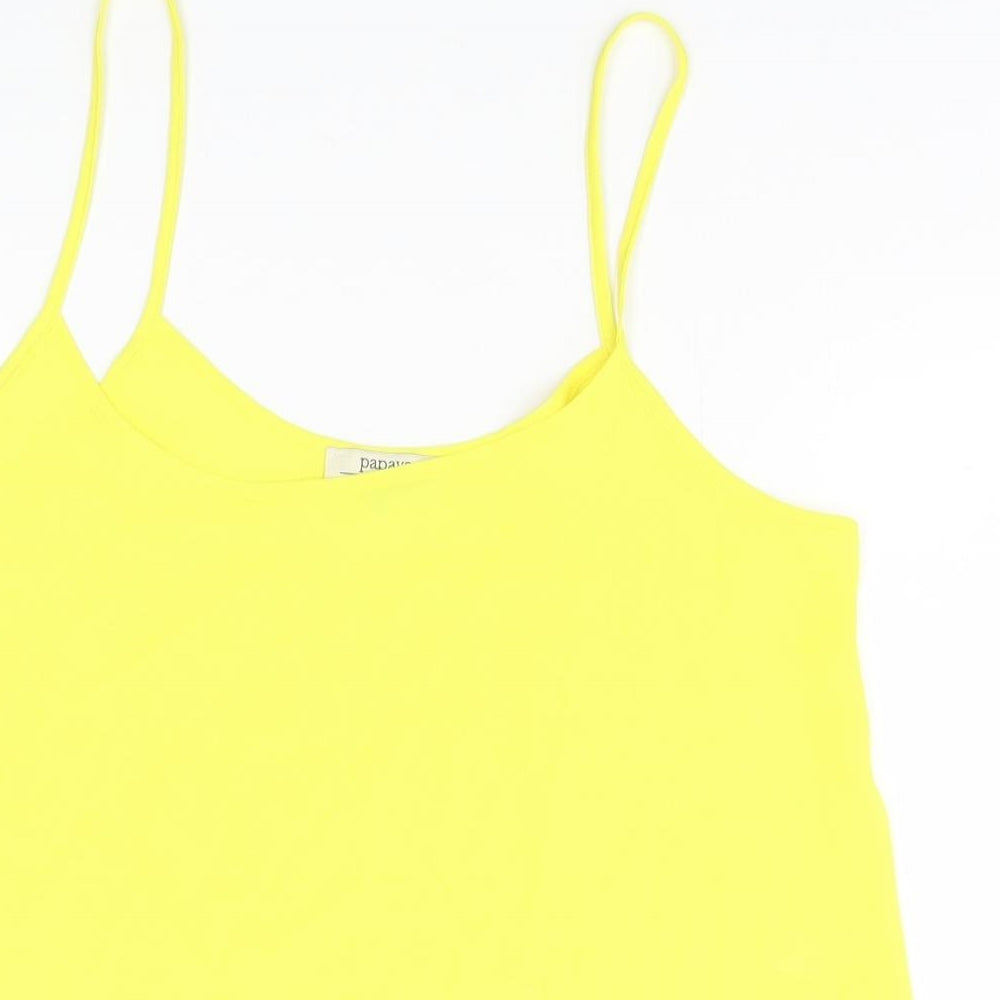 Papaya Womens Yellow   Basic Tank Size 8