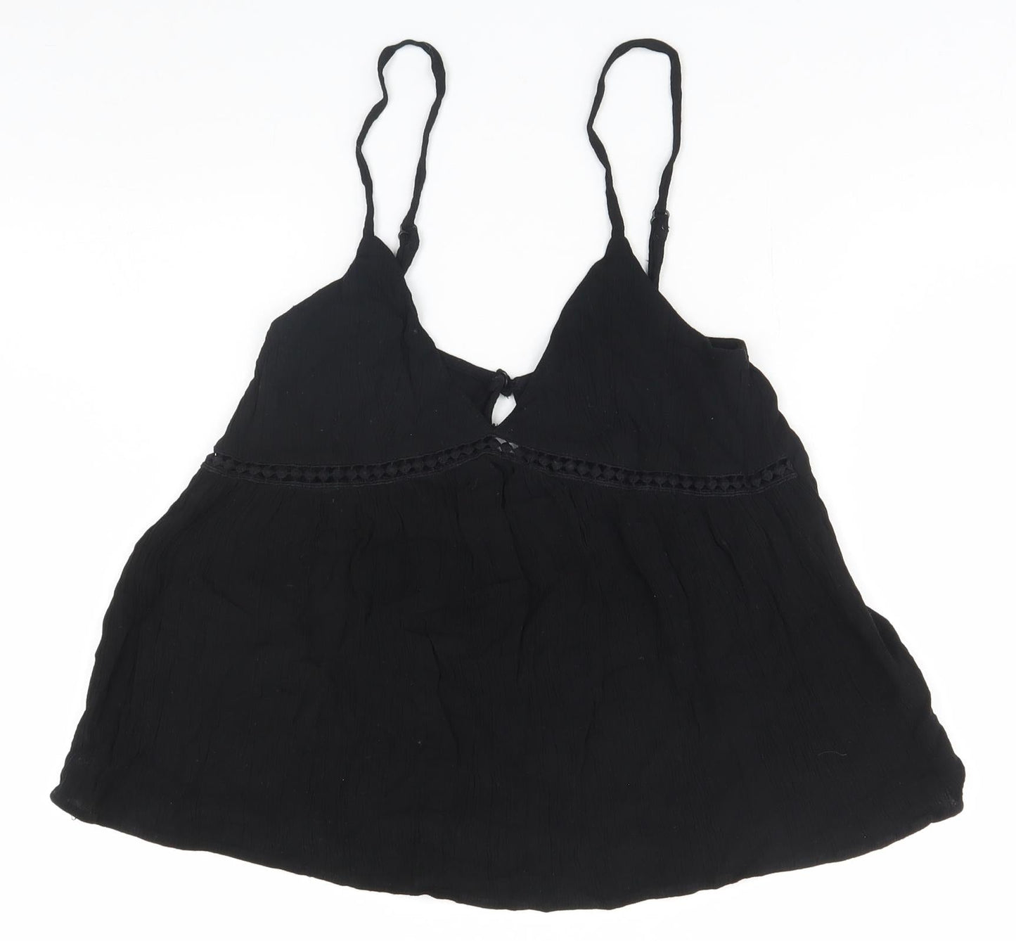 Womens UK Size 8 ASOS Black Basic Tank