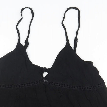 Womens UK Size 8 ASOS Black Basic Tank