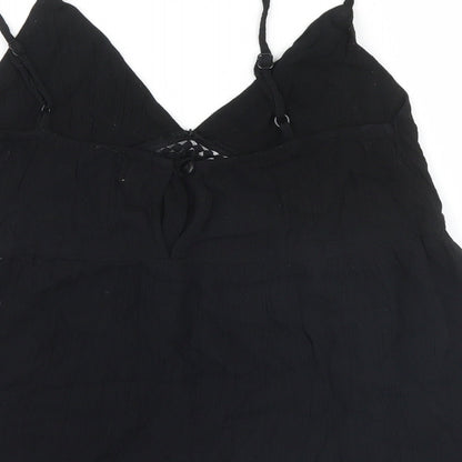 Womens UK Size 8 ASOS Black Basic Tank