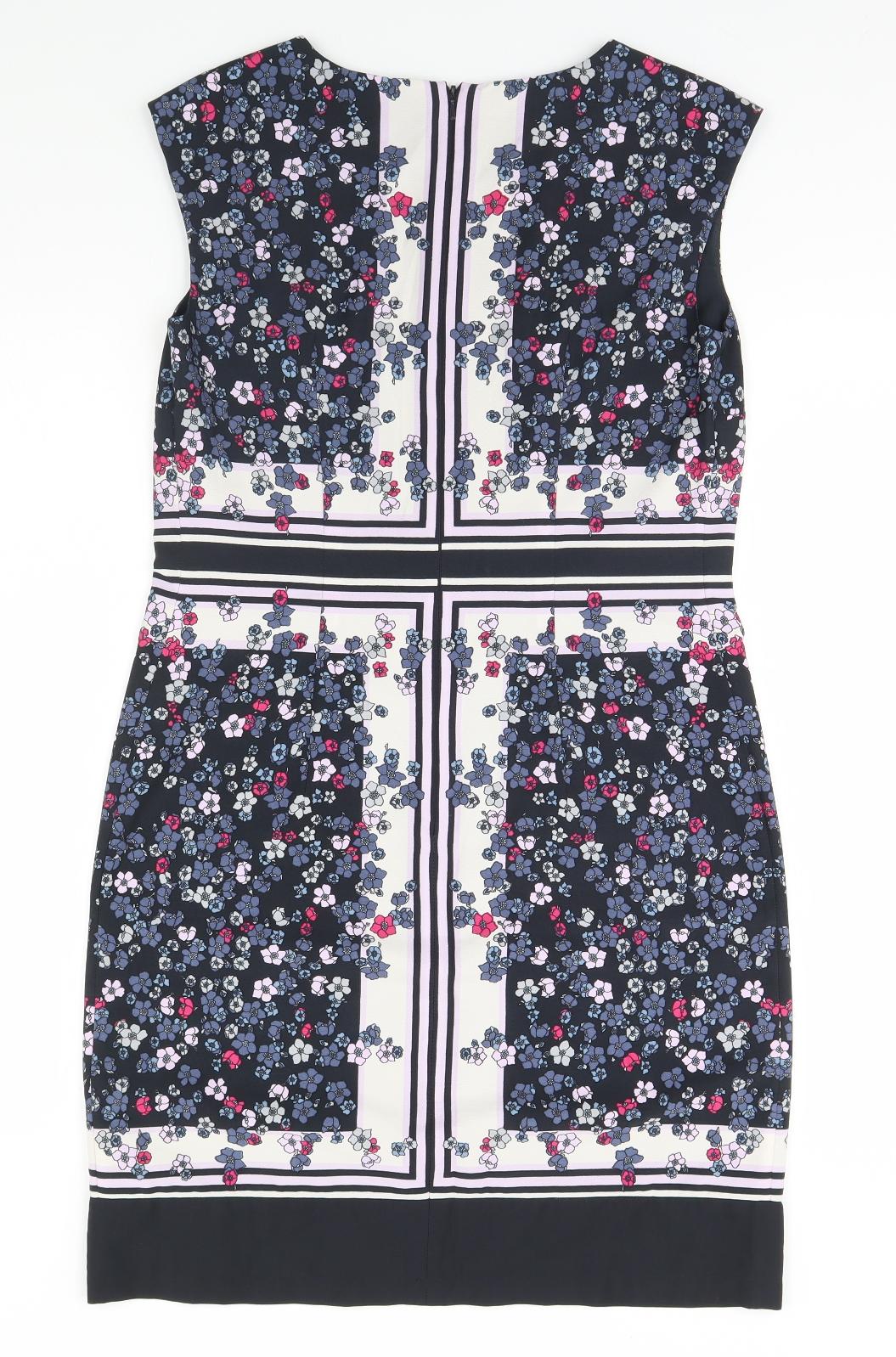Great Plains Womens Black Floral  Pencil Dress  Size S