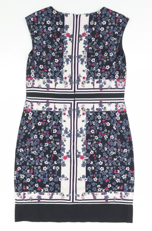 Great Plains Womens Black Floral  Pencil Dress  Size S