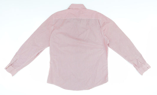 River Island Mens Red Striped   Button-Up Size L