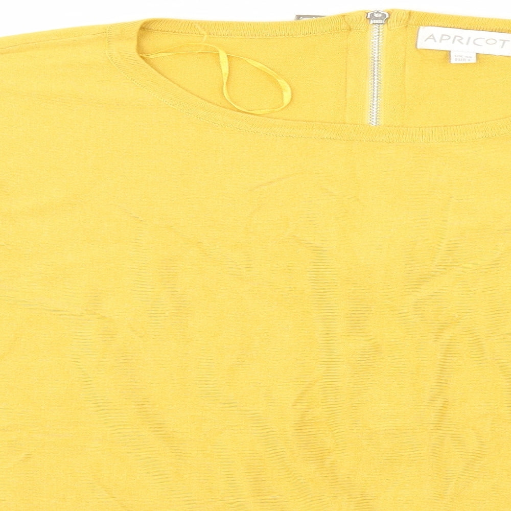 Apricot Womens Gold   Full Zip Jumper Size 14