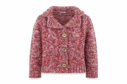 Front view of Happit women’s red jacket coatigan, size M