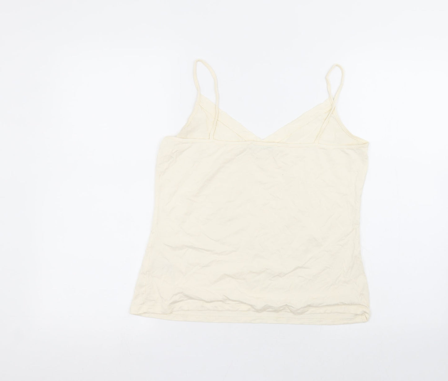 Marks and Spencer Womens Beige   Basic T-Shirt Size 14
