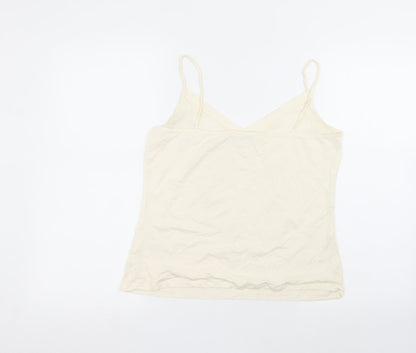 Marks and Spencer Womens Beige   Basic T-Shirt Size 14
