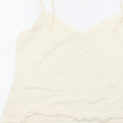 Marks and Spencer Womens Beige   Basic T-Shirt Size 14