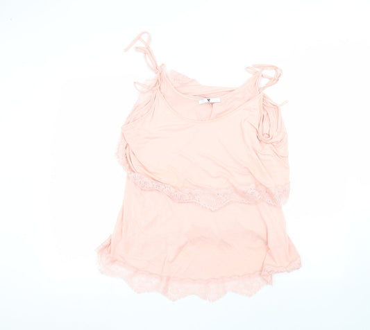 Womens UK Size 16 Very Pink Basic T-Shirt