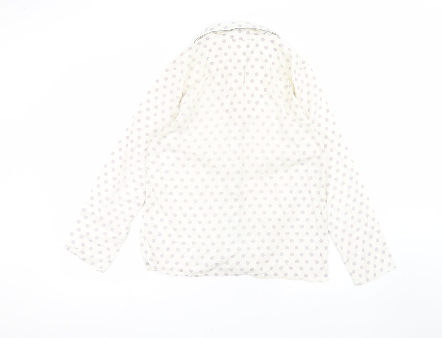 Womens UK Size 12 Marks and Spencer White Basic Button-Up