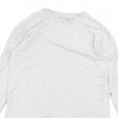 Womens UK Size 14 Brave Soul Grey Basic T-Shirt