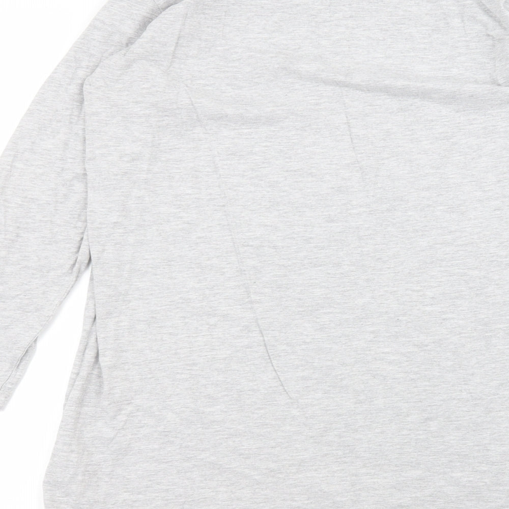 Womens UK Size 14 Brave Soul Grey Basic T-Shirt