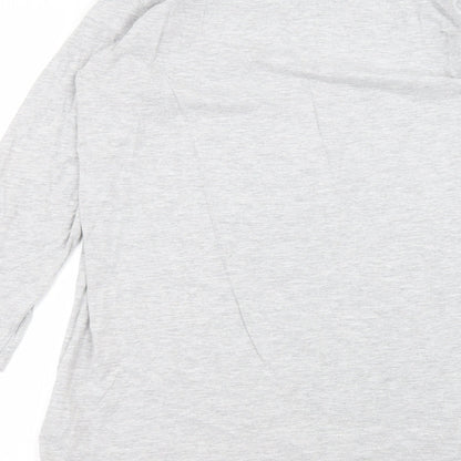 Womens UK Size 14 Brave Soul Grey Basic T-Shirt