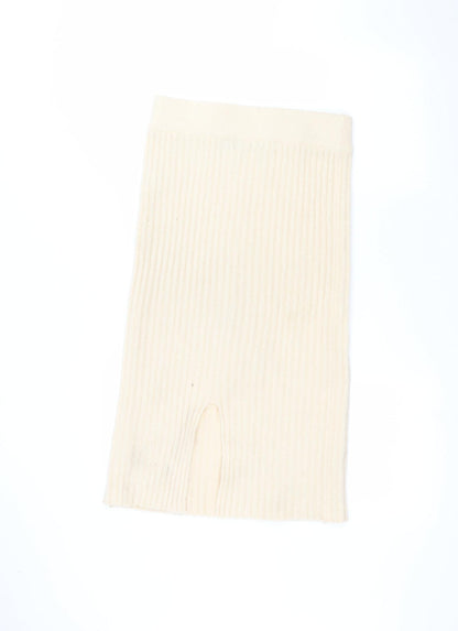 Brave Soul Womens Beige   A-Line Skirt Size M