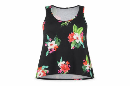 Capsule Womens Black Floral A-Line Size 16