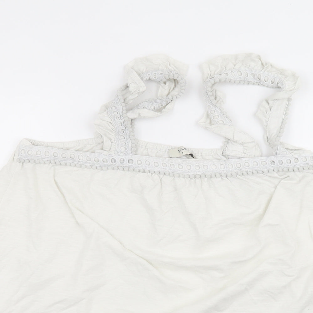 Matalan Womens White   Basic T-Shirt Size 16