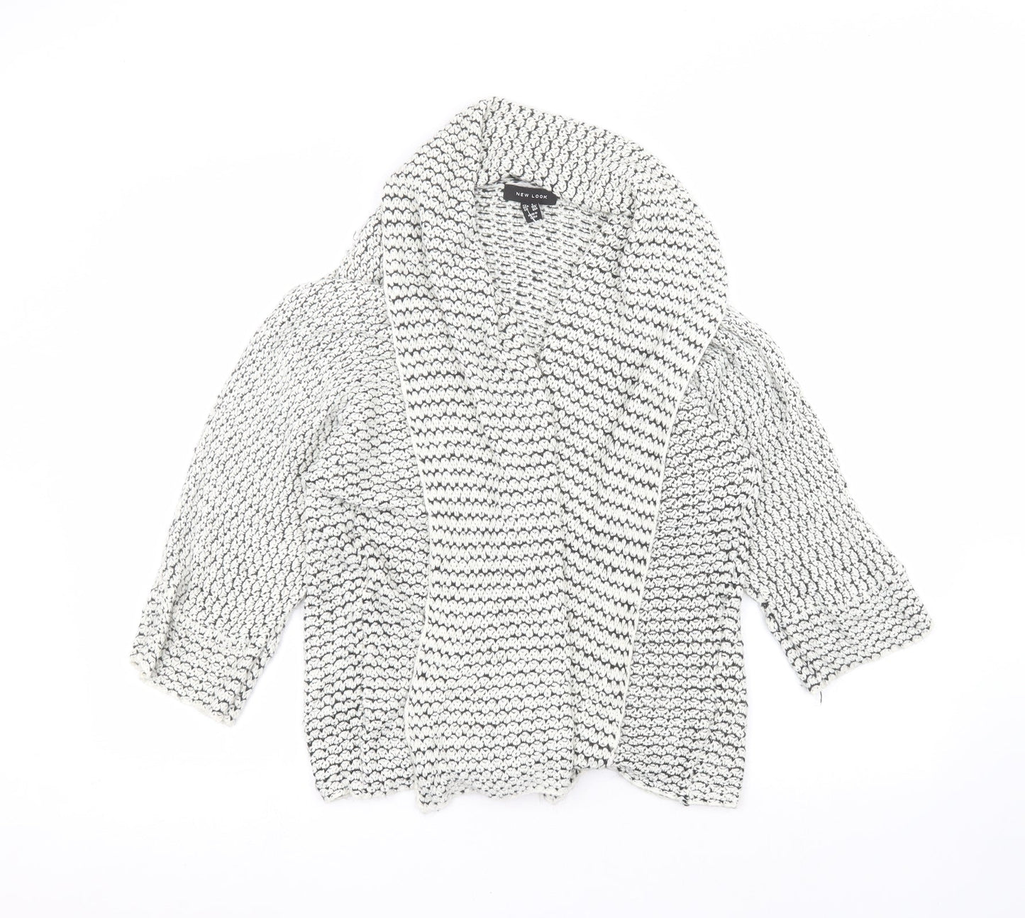 Womens UK Size S New Look White Cardigan Jumper