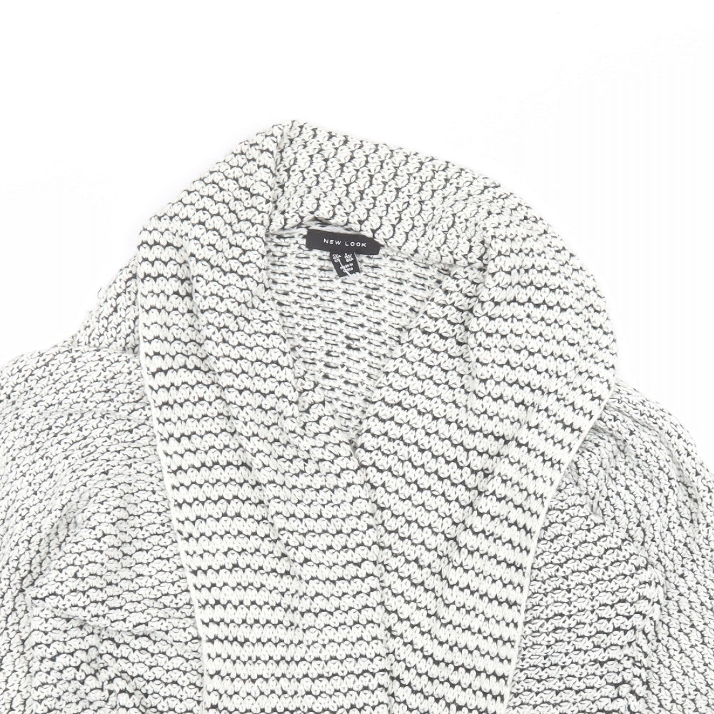 Womens UK Size S New Look White Cardigan Jumper