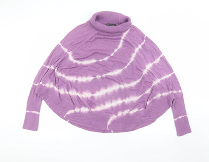 INC International Concepts Womens Purple Striped  Pullover Jumper Size XL