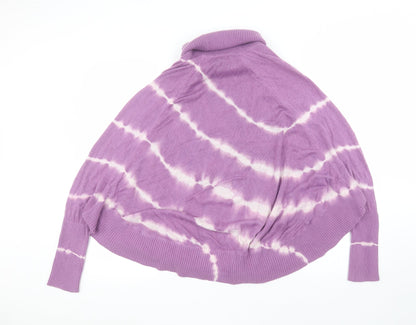 INC International Concepts Womens Purple Striped  Pullover Jumper Size XL