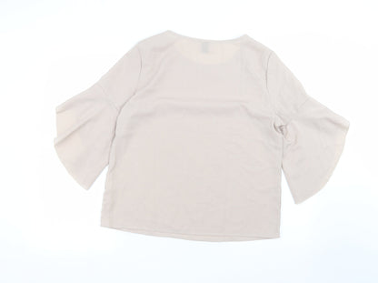 SheIn Womens Beige   Basic Blouse Size L