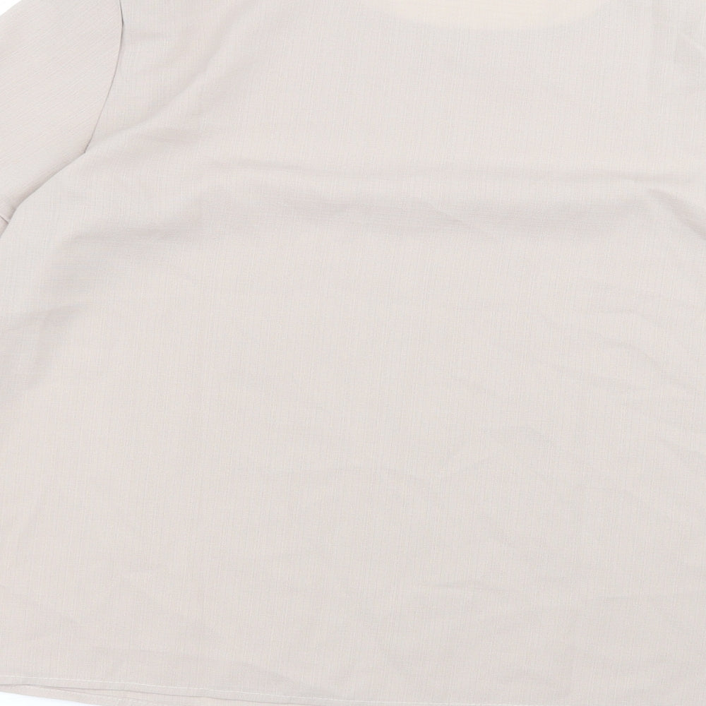 SheIn Womens Beige   Basic Blouse Size L