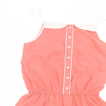 Marks and Spencer Girls Pink   Playsuit One-Piece Size 12-13 Years