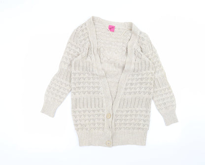 George Womens Beige   Cardigan Jumper Size 8