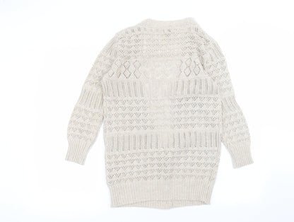 George Womens Beige   Cardigan Jumper Size 8