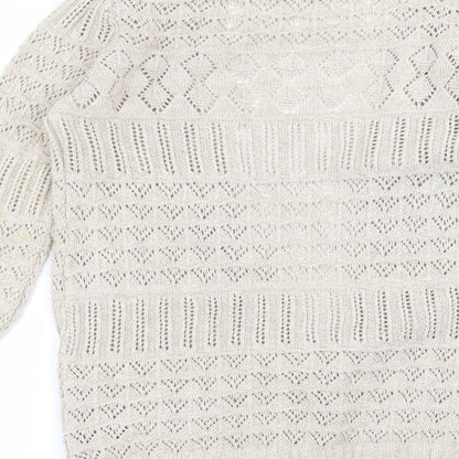 George Womens Beige   Cardigan Jumper Size 8