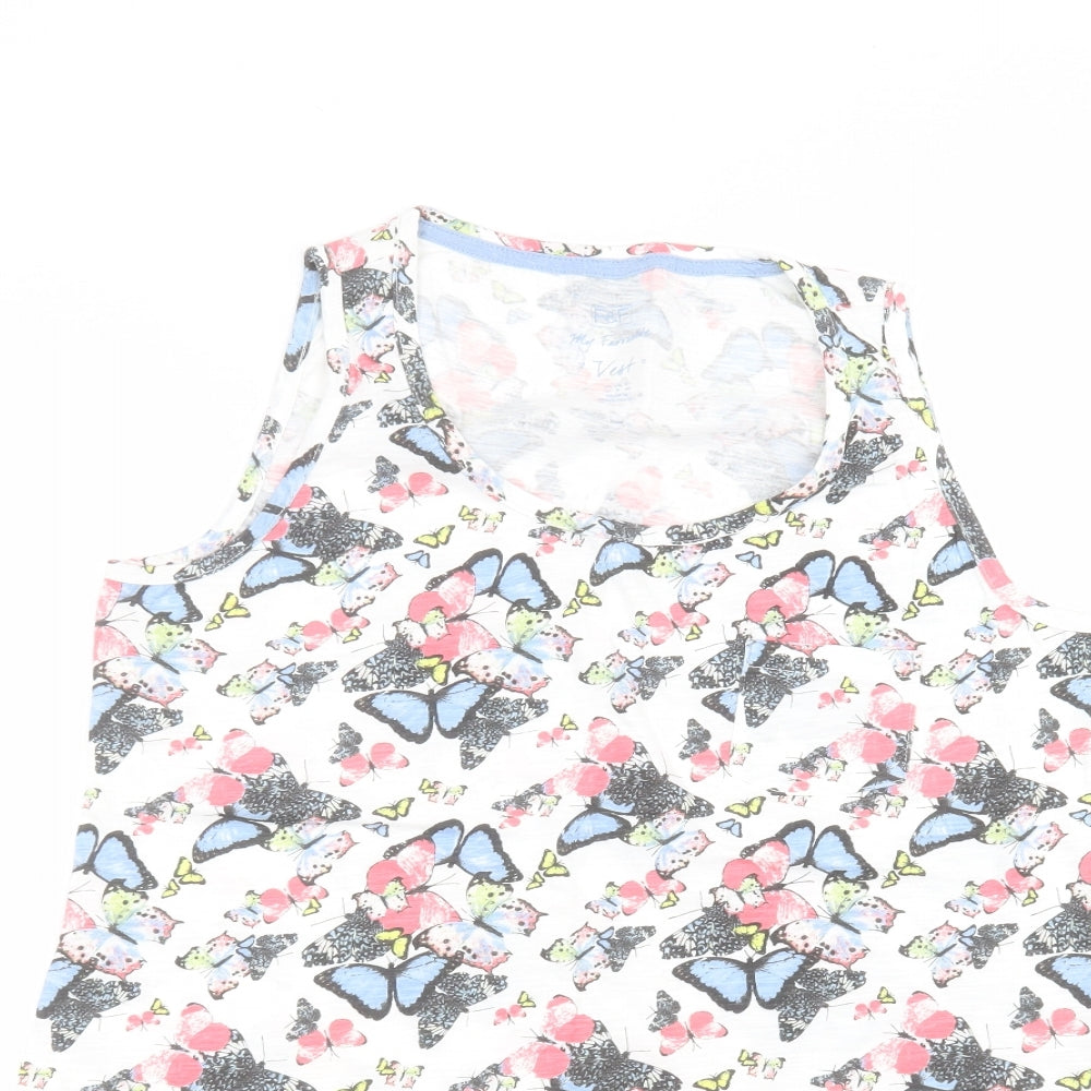 F&F Womens White   Basic T-Shirt Size 12