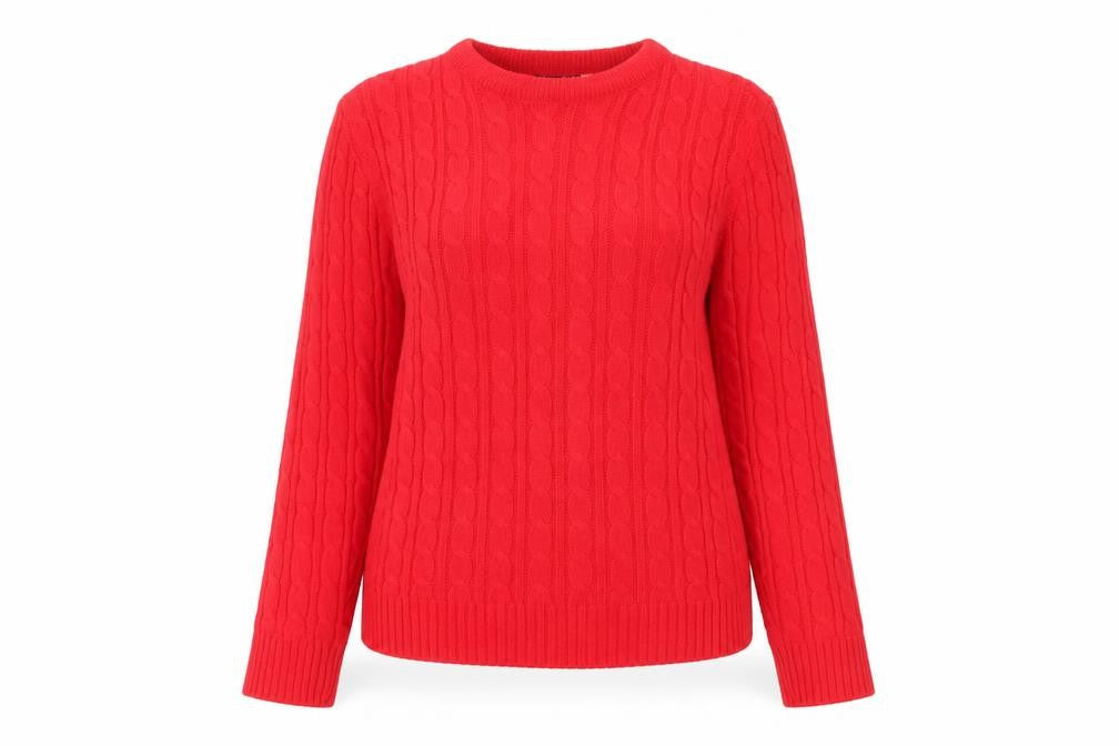 Womens UK Size M fashion alert Red Pullover Jumper