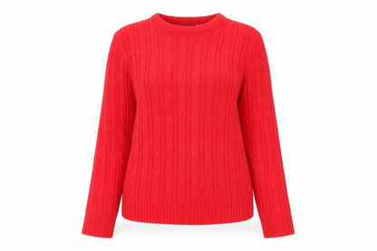 Womens UK Size M fashion alert Red Pullover Jumper