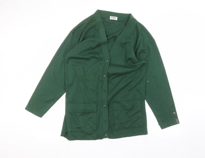 Womens UK Size S para Green Cardigan Jumper