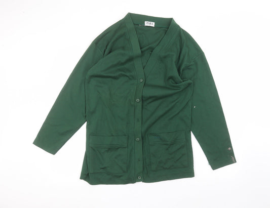 Womens UK Size S para Green Cardigan Jumper